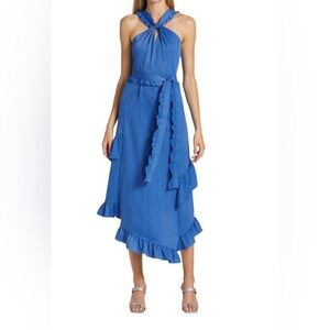 DEREK LAM 10 CROSBY-Dasha Asymmetrical Midi-Dress